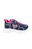 Callion 047 Deri Kız Çocuk Sneakers Ayakkabı 26-30 Lacivert Fuşya - 2
