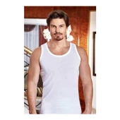 BERRAK 1020 Erkek Atlet 6'Lı  Beyaz 3XL thumbnail 1