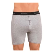 BERRAK 1059 Likralı Düğmeli Erkek Boxer 3'Lü   L Gri thumbnail 4