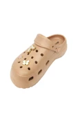 Akınal E428-24  Medical Sabo Taşlı Kadın Terlik Pastel Kahverengi thumbnail 2