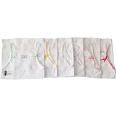 TUTKU 0165 KIZ İP ASKILI İŞLEMELİ ATLET 6 Adet  Beyaz 5 (9-10 YAŞ) thumbnail 1