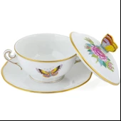 Herend Kapaklı Çorba Fincanı ve Tabağı thumbnail 2