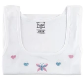 TUTKU 0166 KIZ ÇOCUK GENİŞ ASKILI ATLET 12 ADET  Beyaz 6 (11-12YAŞ) thumbnail 3