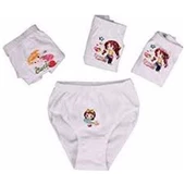 TUTKU 0822 İNCE BEL KIZ ÇOCUK  KÜLOT 6'Lı   Beyaz 2 (3-4 YAŞ) thumbnail 1