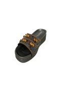 Witta 54313-24 Anatomik Trend Fashıon Dolgu Topuklu  Kadın Terlik - 5