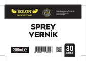 30 Adet (1 Koli) Profesyonel Parlak Sprey Vernik 200 ml - 4