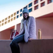 Guzzini On The Go Termal Şişe Rose Gold 500 Ml 21,2x7,3x7,3 thumbnail 4