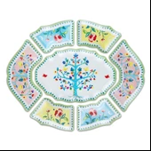 Baci Milano  Mamma Mia Ağaç Desenli 7 Parça Meze Tabağı 50 cmx 60 cm - 1