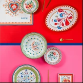 Baci Milano Mamma Mia Mavi Desenli Kase 26 cm x 11 cm - 2