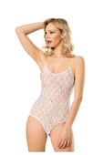 Namaldi Kadın İp Askılı Elastan Dantelli Body 2'Li Paket - 258  Beyaz S thumbnail 1