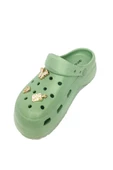 Akınal E428-24  Medical Sabo Taşlı Kadın Terlik Pastel Yeşil - 2