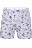 Berrak Erkek Çocuk Penye Desenli Boxer 3 Adet-1554  Karışık Renk 6 No:8-9 Yaş thumbnail 2
