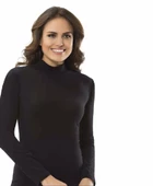 Kota Kadın Uzun Kollu Boğazlı Atlet 6226 - 2 Adet  Siyah L - XL thumbnail 1