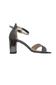 Rüya 010-1 Simli Rugan Tek Bantlı Fashion Kadın Sandalet - 6