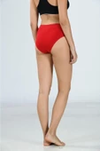 Jiber Kadın Bato Bikini Külot 652 - 12 Adet  L Kırmızı thumbnail 4