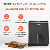 Cosori Sıcak Hava Fritözü ikili Isıtma Sistemi, 6.4 Lt Siyah (Teşhir&Outlet) - 2