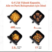 Cosori Sıcak Hava Fritözü ikili Isıtma Sistemi, 6.4 Lt Siyah (Teşhir&Outlet) - 5