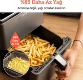 Cosori Sıcak Hava Fritözü ikili Isıtma Sistemi, 6.4 Lt Siyah (Teşhir&Outlet) - 8