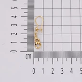 14 Ayar Gurmet Zincir Sallantılı Altın Küpe - 5