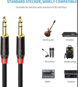 6.3 mm Trs Stereo Erkek-Erkek Kablo 15 metre thumbnail 4