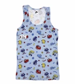 Gümüş Erkek Çocuk Likralı Desenli Atlet 3088  - 12 Adet  Karışık Renk 4 (7-8 YAŞ) thumbnail 5