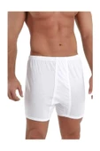Sedef Yıldızı Erkek Arjantin Paçalı Boxer Külot 1006 - 6 Adet KB5205  Beyaz 4XL - 1