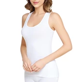 2 Adet TUTKU 0145 BAYAN ELASTAN SPOR ATLET  Beyaz L - XL thumbnail 1