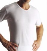 Yıldız Erkek Modal Pamuk V Yaka Fanila T-Shirt  Beyaz M - 2