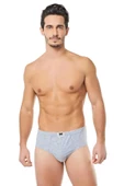 Tutku Erkek Renkli Penye Slip Külot  0109 - 6 Adet  XL Gri thumbnail 1