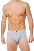 Tutku Erkek Renkli Penye Slip Külot  0109 - 6 Adet  XL Gri thumbnail 2