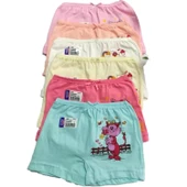 Sedef Yıldızı Kız Çocuk Baskılı Karışık Renkli Boxer 1045 - 6 Adet   Karışık Renk 3 (5-6 YAŞ) thumbnail 1