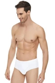 Tutku Elit Erkek Penye Slip Külot 1071 - 12 Adet  Beyaz S - 2