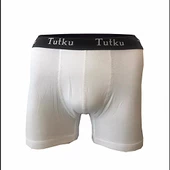 3 Adet Tutku Erkek Elastan Spor Boxer  Beyaz S thumbnail 2