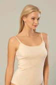 Erdem Kadın Ribana İp Askılı Atlet 2153 - 6 Adet  XL Ten - 1