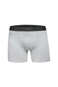 Saran Erkek Likralı Pamuklu Boxer 3103 - 12 Adet  XL Gri thumbnail 3