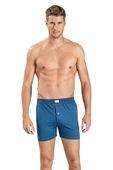 Jiber Erkek Havlu Kemer Pamuklu Boxer 127 - 3 Adet  İndigo 2XL - 1