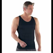 Form Angel Erkek Beden İnceltici Slim Fit Korse Atlet 2 Adet - 6012   Siyah L thumbnail 2