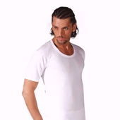 6'Lı Seher Yıldızı %100 Pamuk Erkek Fanila Kısa Kollu  Beyaz 3XL thumbnail 1