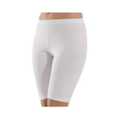 6'Lı TUTKU 0156 BAYAN KISA TAYT  Beyaz 3XL - 1