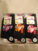 Dündar Kız Çocuk Pamuk Desenli Çorap - 6 Adet  Karışık Renk 35-37 thumbnail 8