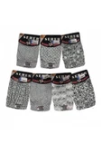 Seher Yıldızı Erkek Desenli Boxer 007 - 6 Adet  XL Karışık Renk - 3