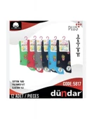 Dündar Kız Çocuk Pamuk Desenli Çorap - 6 Adet  Karışık Renk 23-25 thumbnail 7