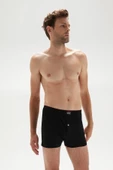 Erdem Erkek Penye Düz Renk Boxer 1400 - 6 Adet  Siyah M thumbnail 4