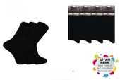 Dündar Erkek Dikişsiz Likralı Penye Desenli Soket Çorap 003 - 6 Adet  Siyah 40-45 thumbnail 2