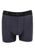 Tutku Elit Erkek Modal Elastan Spor Boxer 1252 - 6 Adet  XL Füme - 1