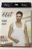Tutku Elit Erkek Penye Askılı Atlet 1001 - 3 Adet  Beyaz 2XL thumbnail 2