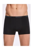 İlke Erkek Modal İnce Bel Lastikli Boxer 1603 - 6 Adet  Siyah 2XL thumbnail 1