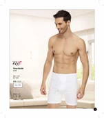 Tutku Elit Erkek Penye Arjantin Paçalı Boxer 1051 - 6 Adet  Beyaz XL thumbnail 3