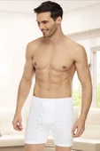 Tutku Elit Erkek Penye Arjantin Paçalı Boxer 1051 - 6 Adet  Beyaz XL thumbnail 1