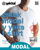 3'Lü Yıldız Erkek Modal Pamuk V Yaka Fanila T-Shirt  Beyaz M thumbnail 3